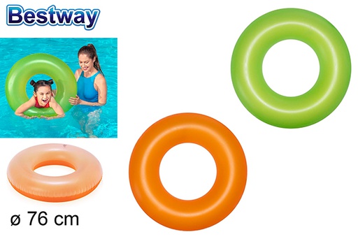 [203018] Flutuador neon fosco bolsa bw 3-6 anos 76 cm