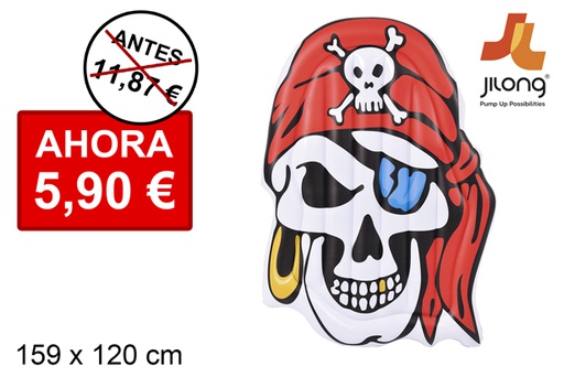 [203202] Colchoneta hinchable calavera 159x120 cm