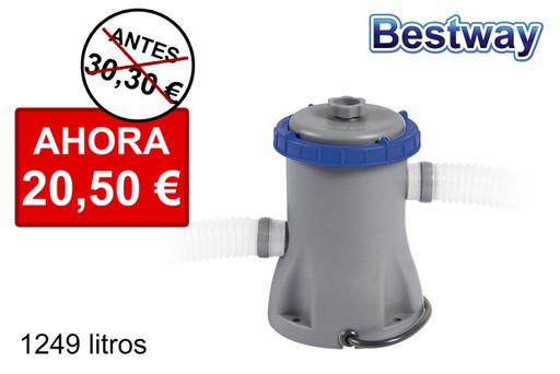 [100675] Pompa filtro a cartuccia per piscina 1.249 l.