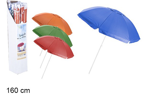 [106097] Beach umbrella assorted colors 160 cm