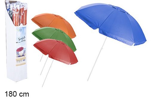 [106099] Beach umbrella assorted colors 180 cm