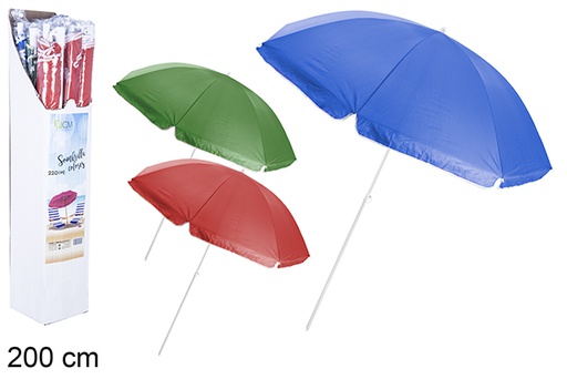 [106101] Guarda-sol em cores sortidas 200 cm