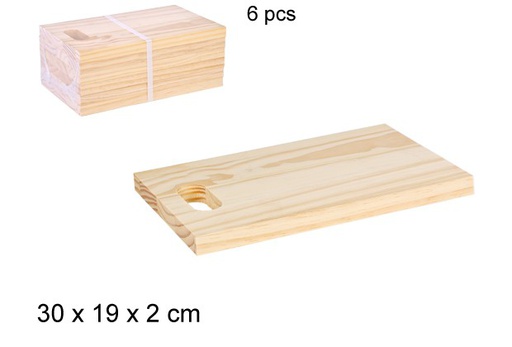 [105270] Planche à découper en bois 30x19 cm