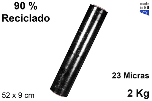 [106152] Film étirable noir 23 microns 2 kg