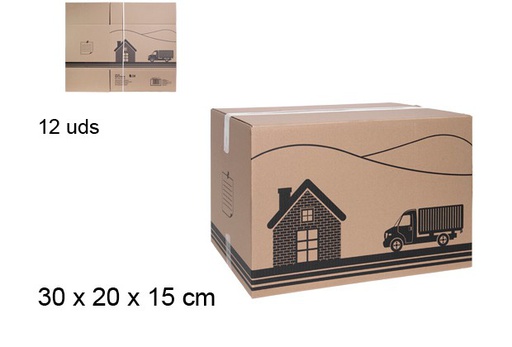 [106143] Caixa de papelão multiuso 30x20x15 cm