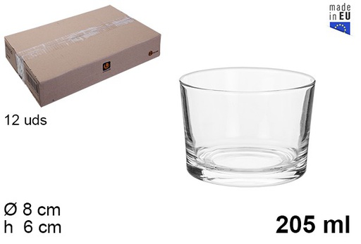 [203286] Vaso cristal sidra mini 205 ml