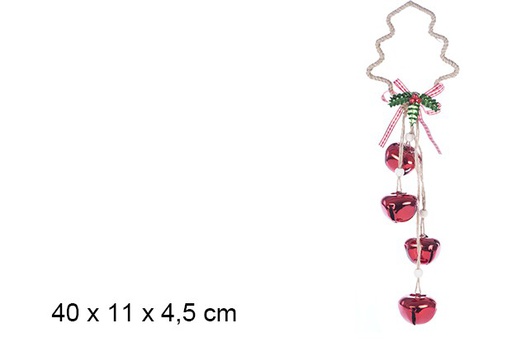 [107111] Red bell pendant 4,5 cm