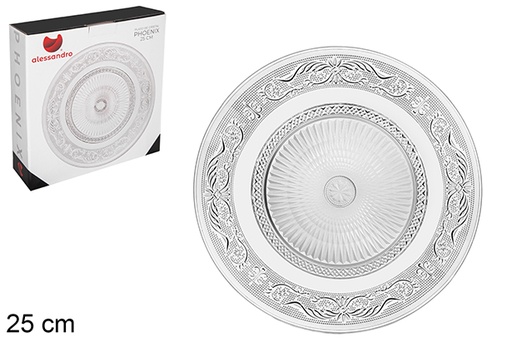 [105418] Plato de vidro Phoenix 25 cm