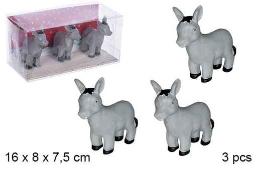 [106240] Pack 3 burros infantil resina