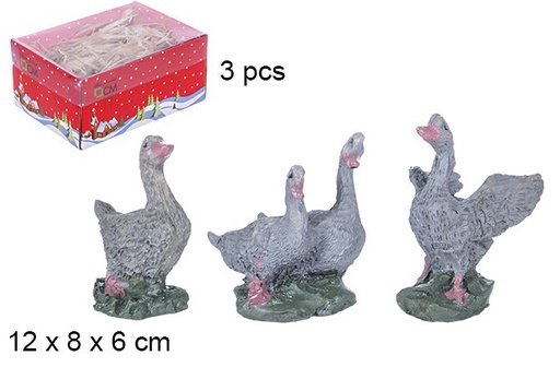 [106246] Pack 3 tampas de caixa de patos de resina em PVC