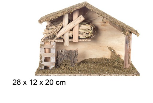 [106359] Cabane en bois 28x12x20 cm