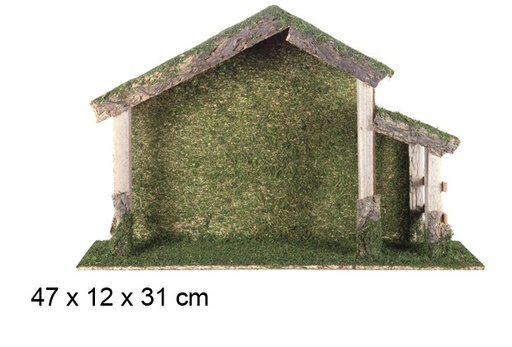 [106360] Wooden cabin 47x12x31 cm