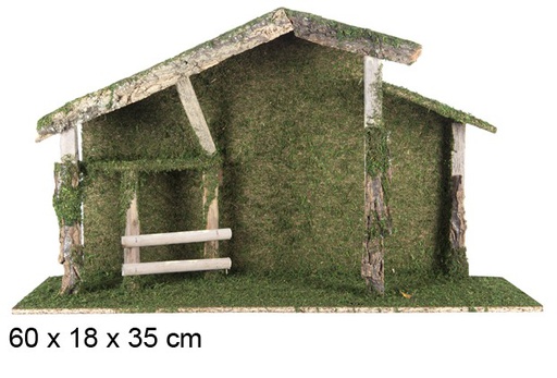 [106363] Cabaña madera 60x18 cm