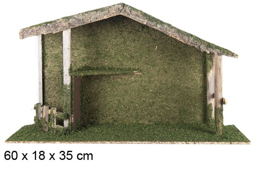 [106365] Cabaña madera 60x18 cm