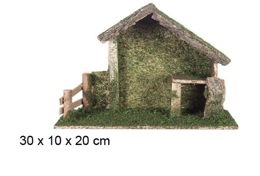 [106375] Cabaña madera 30x10x20 cm