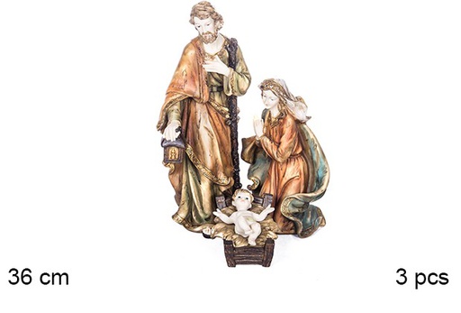 [106378] Presepe di Natale 3 pezzi 36 cm