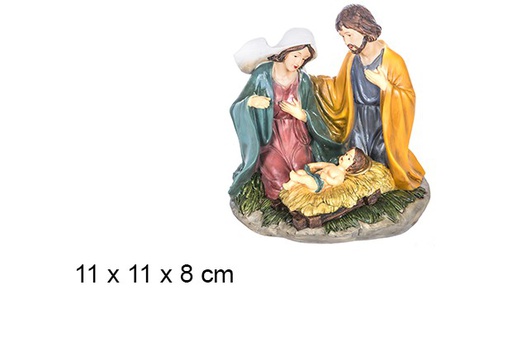 [106390] Natività in resina set 3 pezzi con base 11 cm