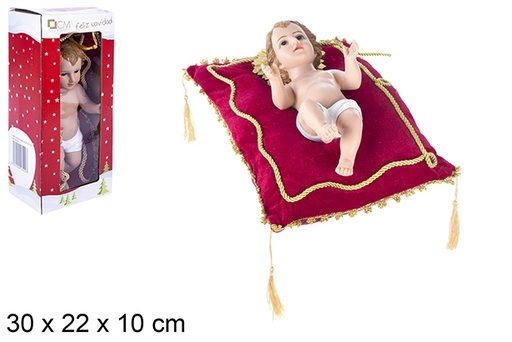 [106399] Child Jesus with cushion 26 cm