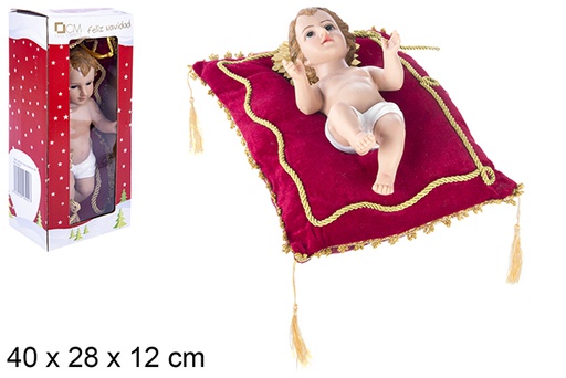 [106400] Enfant Jésus avec coussin 30 cm