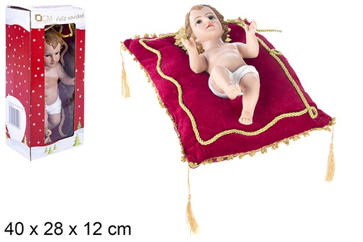 [106400] Jesus child with cushion 30 cm