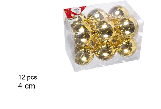 [106591] 12 bolas oro brillo 4cm