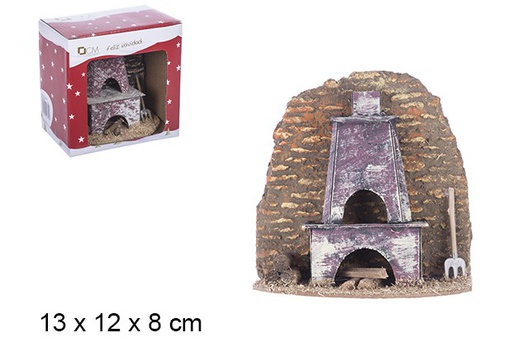 [106340] SCENA DEL FORNO A LEGNA 13X12CM