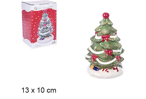 [106428] Árbol cerámica Navidad 13 cm