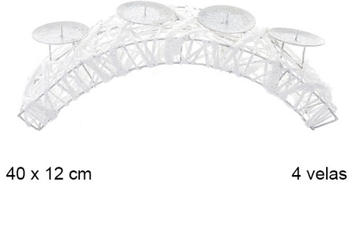 [107085] Large bridge bright candle holder 4 candles