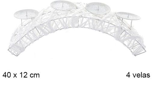 [107085] Large bridge bright candle holder 4 candles
