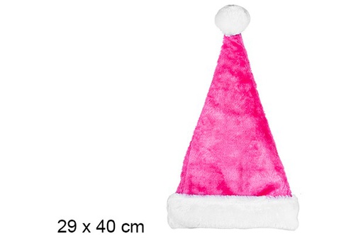 [107414] Gorro rosa Navidad 29x40 cm