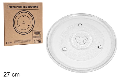 [100507] Glass microwave plate 27 cm