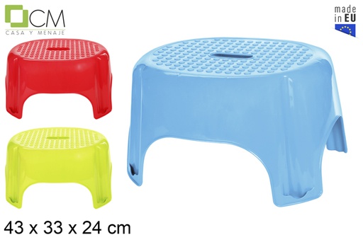 [103049] Taburete step plástico colores  size XL