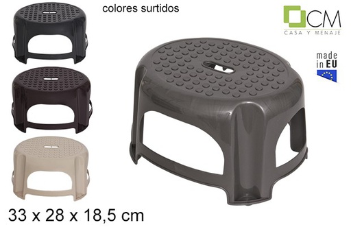 [103000] Banqueta de plástico cores sortidas 33x28 cm