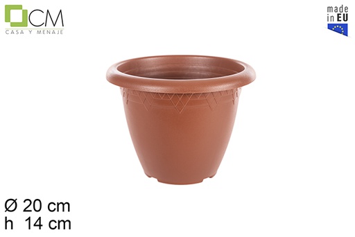 [103015] Maceta plástico Elsa terracota 20 cm