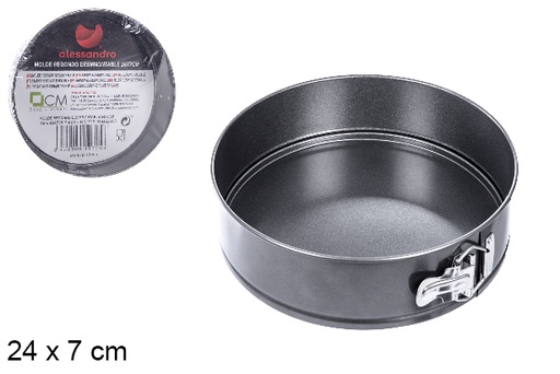[104725] Moule rond amovible 24x7 cm