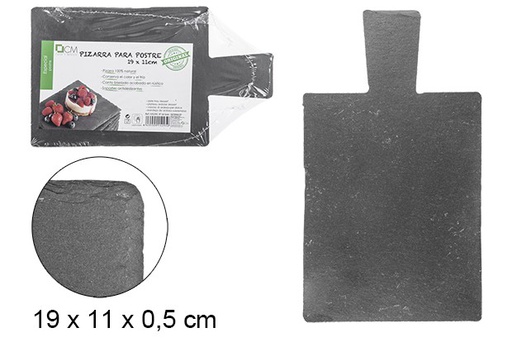 [105295] Bandeja de ardósia com alça 19x11 cm