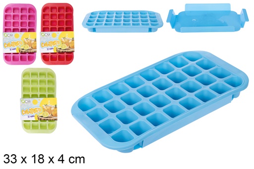 [104790] Balde de gelo com bandeja 32 gelo cores sortidas 