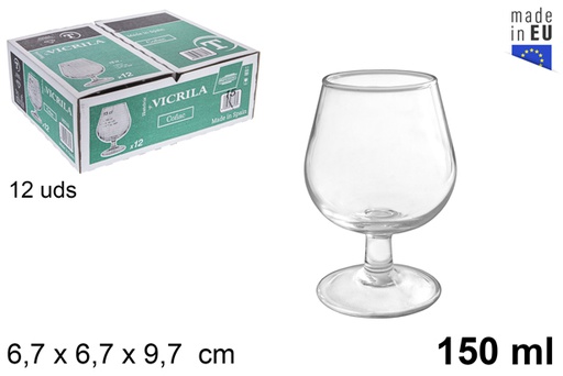 [203447] Copo de vidro para conhaque 150 ml