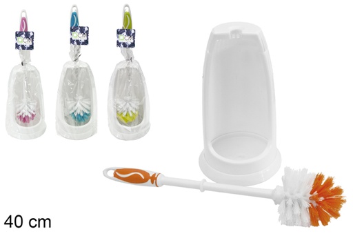 [104789] Escobillero redondo mango color 40 cm