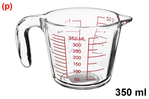 [105850] Misurino in vetro graduato per microonde 350 ml