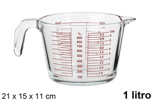 [105852] Jarra cristal medidora microondas 1 l.