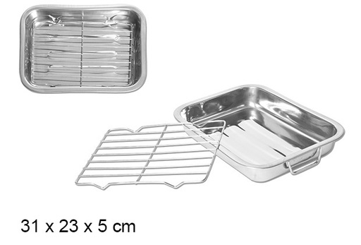 [105803] Bandeja horno con grill 30 cm