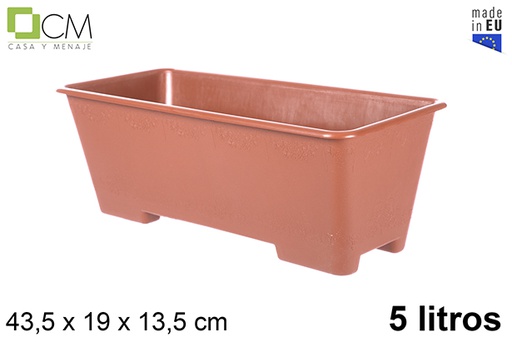 [102902] Fioriera in plastica terracotta 5 l.