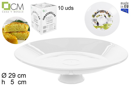 [107674] Tourne-omelette blanc 29 cm