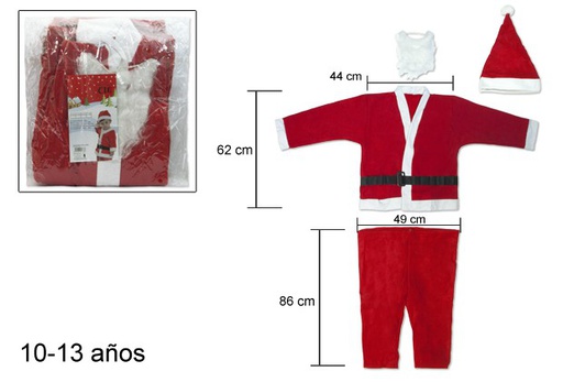 [045838] Costume da Babbo Natale ragazzo 10-13 anni