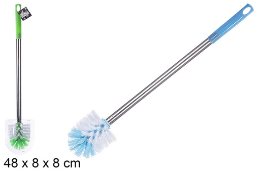 [100211] Toilet brush with stainless steel handle 48 cm