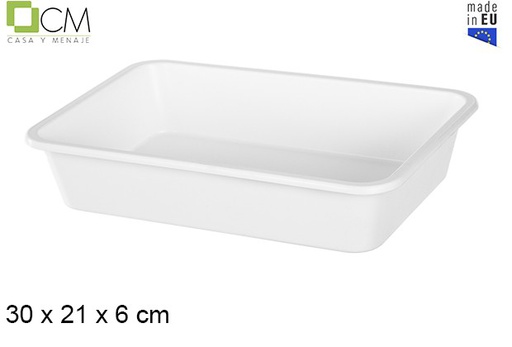 [103012] White plastic tray nº3