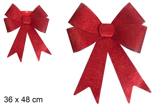 [107516] Red Christmas bow 36x48 cm