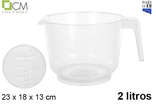 [107765] Plastic measuring jug 2 l.