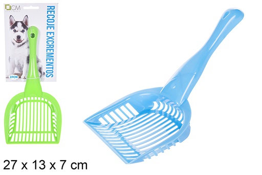 [100222] Raccoglitore di escrementi di plastica assortiti 27 cm